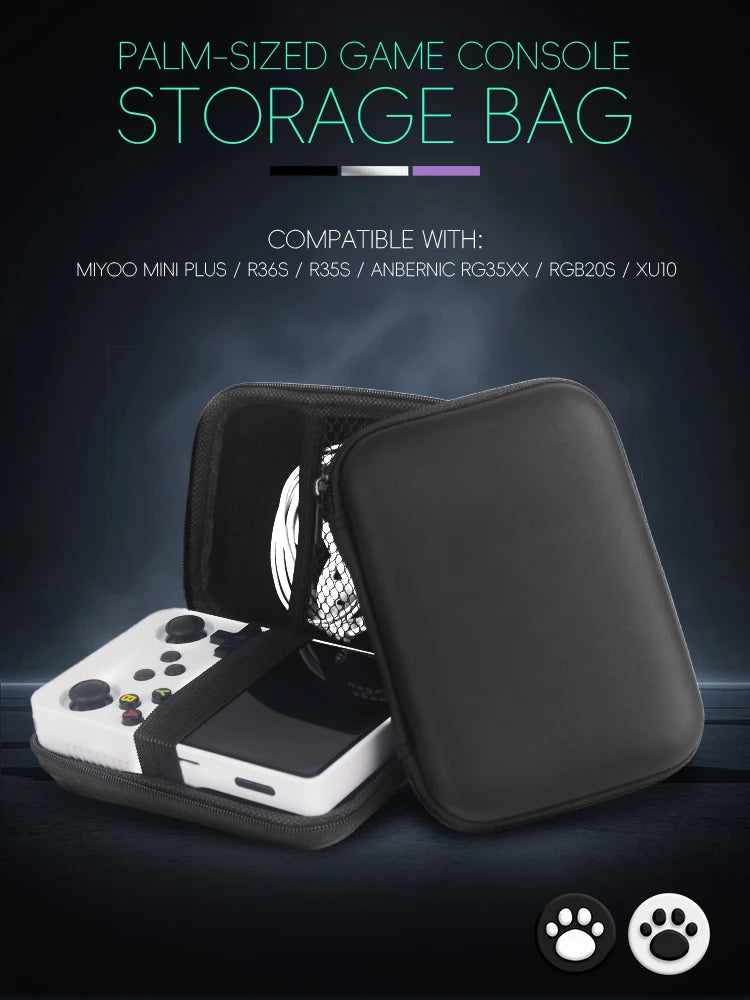 Data Frog R36S Retro Gaming Case – EVA Protective Bag for RG35XX, R35S & Miyoo Mini Plus