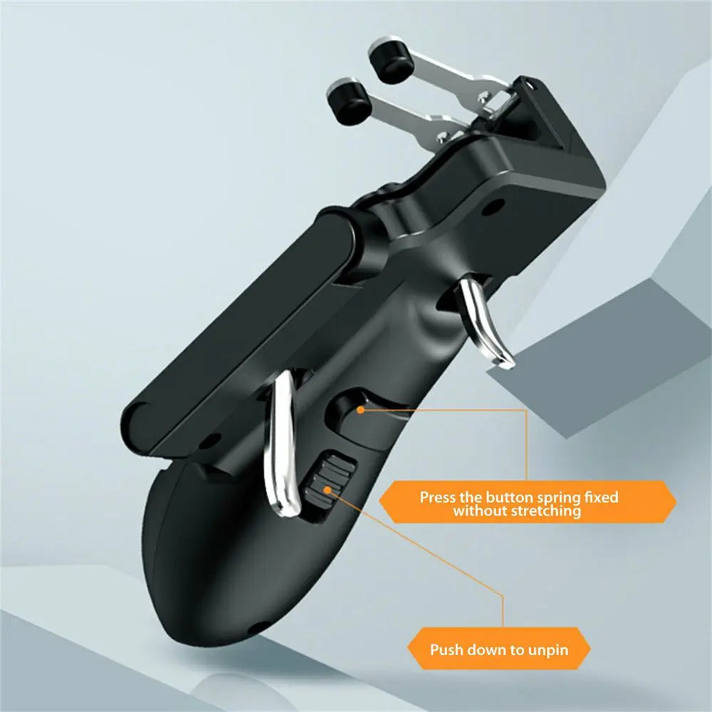 Metal Button Mobile Game Controller – Portable Joystick Triggers for PUBG on Android & iOS