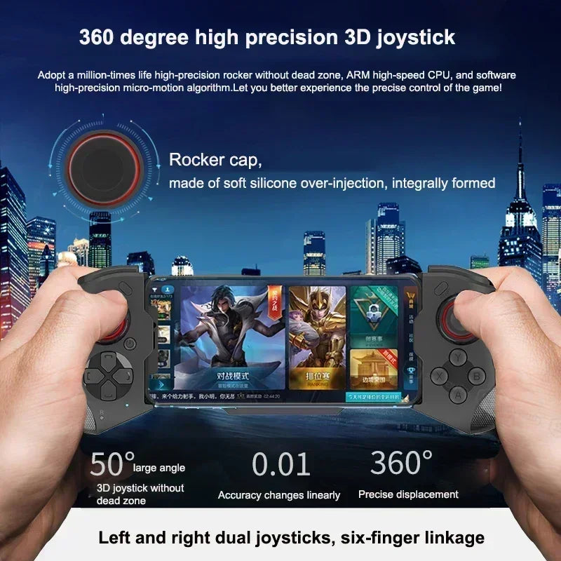 Mocute 060 Wireless Bluetooth Gamepad – Telescopic Mobile Controller for PUBG, Android & iOS