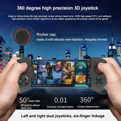 Mocute 060 Wireless Bluetooth Gamepad – Telescopic Mobile Controller for PUBG, Android & iOS
