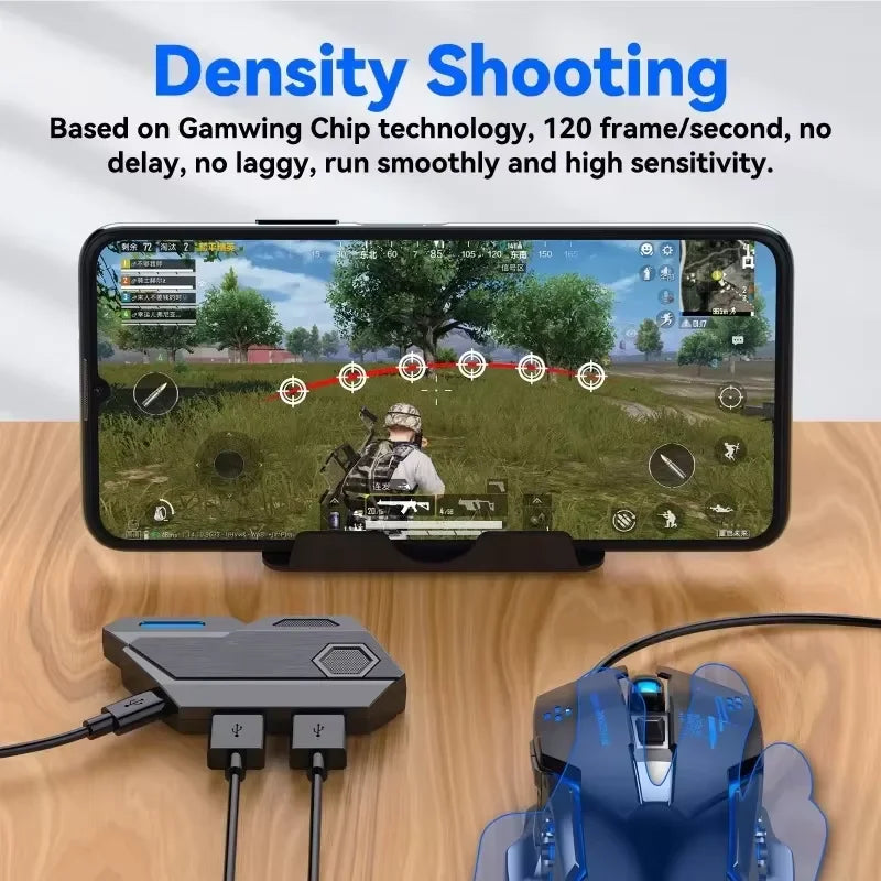 Mix SE Wireless Game Controller & Keyboard Mouse Adapter for PUBG – iOS & Android