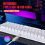60% Gaming Keyboard and Mouse Combo – Compact Wired RGB Keyboard & Mouse Set for PC, Laptop & Office Use (White)