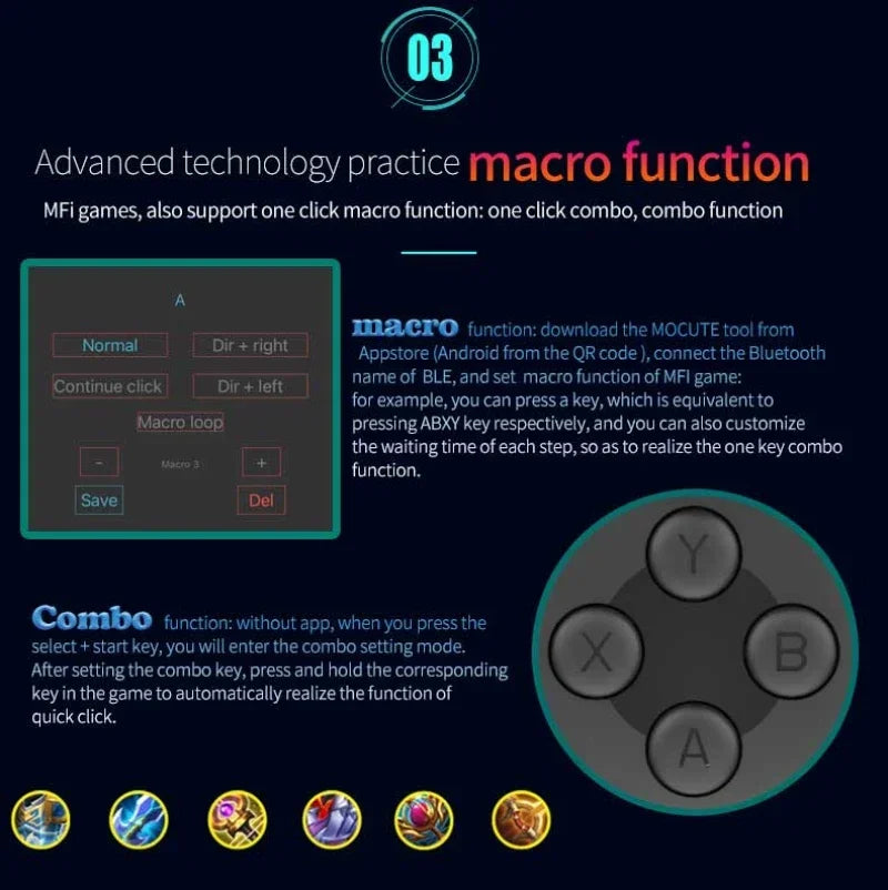 Mocute 060 Wireless Bluetooth Gamepad – Telescopic Mobile Controller for PUBG, Android & iOS