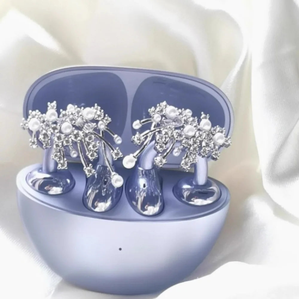 DIY Zircon Rotatable Headphone Decoration Clip – Easy-to-Install Buckle Accessories for Earbuds & Headphones