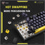 Gaming 82-Key Mechanical Keyboard – Compact RGB Backlit Wired USB Keyboard for PC, Laptop & Windows Gamers