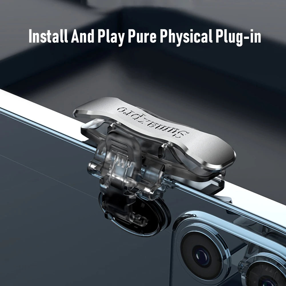 1 Pair Mobile Game Triggers for PUBG – Phone Controller Joysticks (4–13mm Thickness)