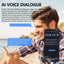 AI Translation Smart Glasses – 75 Languages, Bluetooth 5.4, Automatic Voice Translator Sunglasses