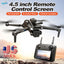 Drone 4K HD Brushless Motor with Dual Cameras & 4.5" Screen Remote – Obstacle Avoidance Quadcopter for Kids & Adults