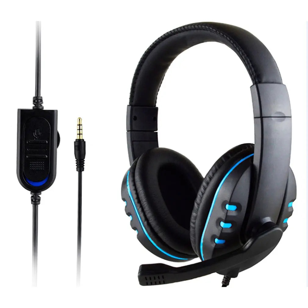 3.5mm Wired Gaming Headset with Microphone – Noise Cancelling Over-Ear Headphones with Volume Control for PS4, PC & Laptop