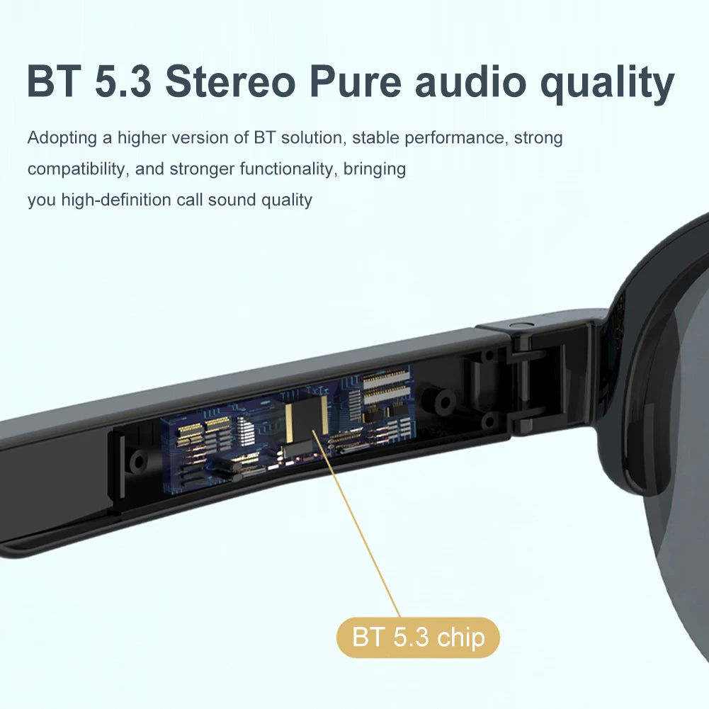 144 Languages Smart Glasses Translator – Bluetooth 5.3 Glasses & Headset for Men & Women