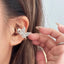 1 Pair Clip-On Earbud Jewelry – Bow-Shaped Headphone Decoration for Women | Exquisite Open-Ear Earphone Accessory & Gift