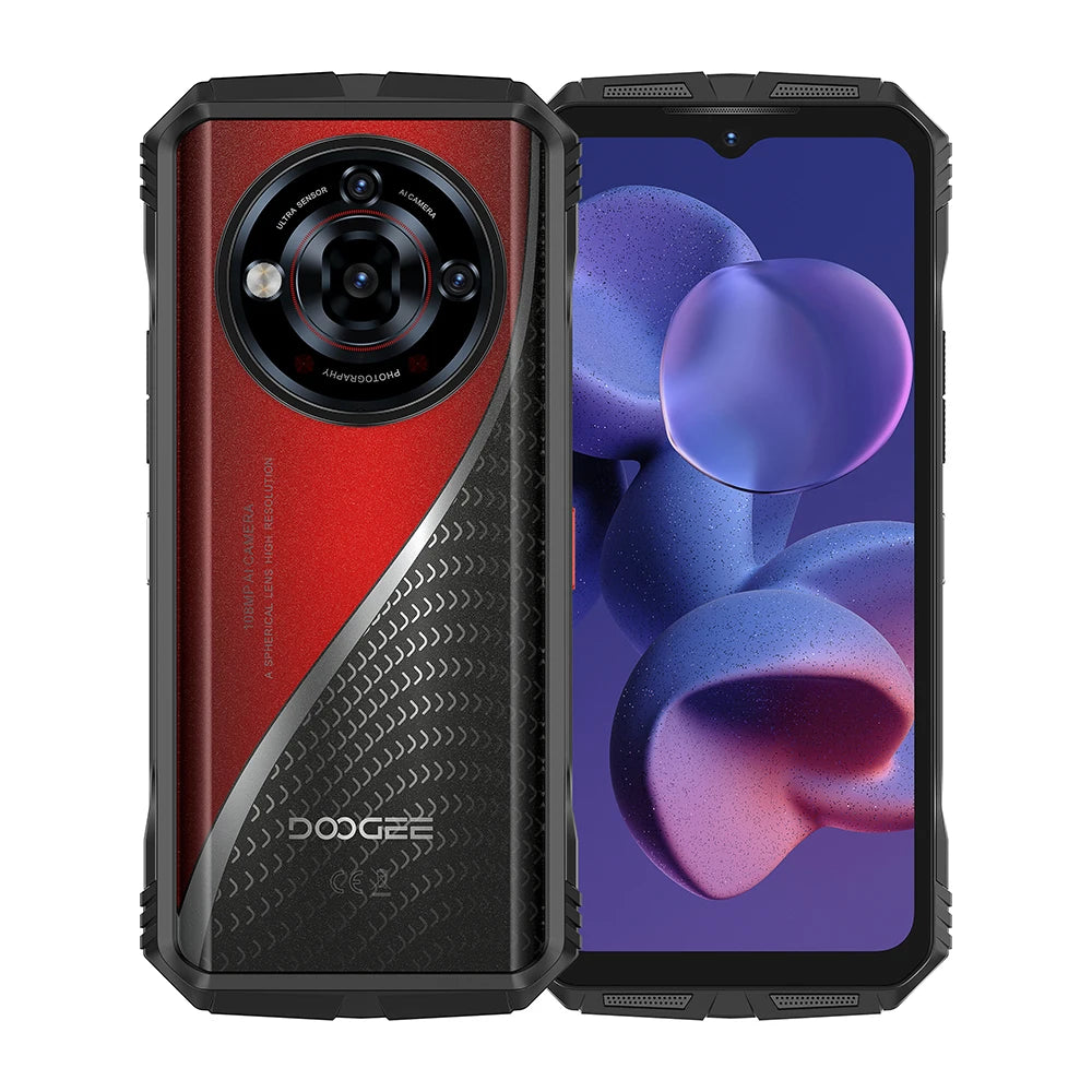 DOOGEE S118 Pro Rugged Smartphone – 5G, 6.6" FHD+ 120Hz Display, Dimensity 7050, 8GB RAM + 512GB ROM, 10800mAh Battery, NFC