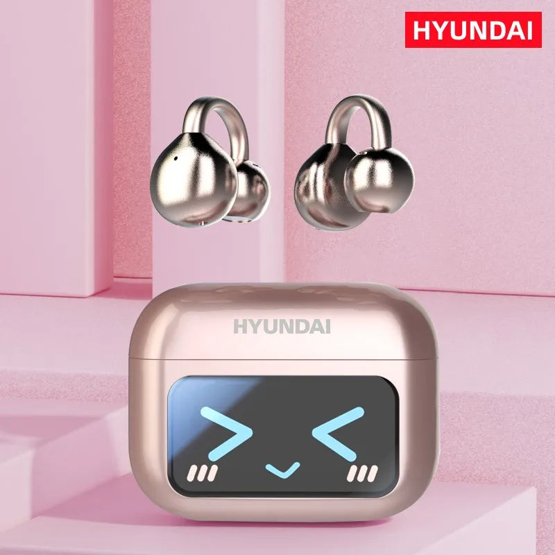 HYUNDAI M100 Open-Ear Wireless Gaming Earphones – Sport TWS Headset with HiFi Sound & Mic for Android and iOS