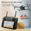 Drone 4K HD Brushless Motor with Dual Cameras & 4.5" Screen Remote – Obstacle Avoidance Quadcopter for Kids & Adults