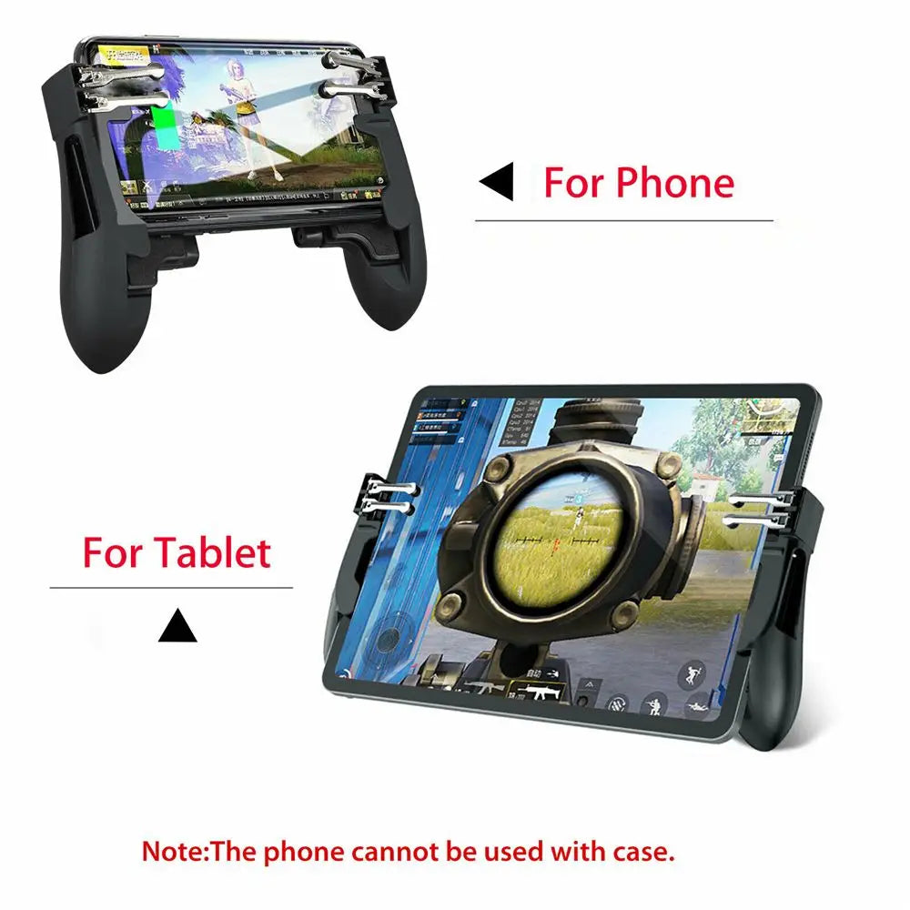 Metal Button Mobile Game Controller – Portable Joystick Triggers for PUBG on Android & iOS
