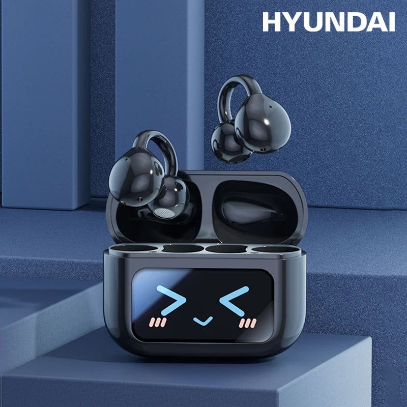 HYUNDAI M100 Open-Ear Wireless Gaming Earphones – Sport TWS Headset with HiFi Sound & Mic for Android and iOS